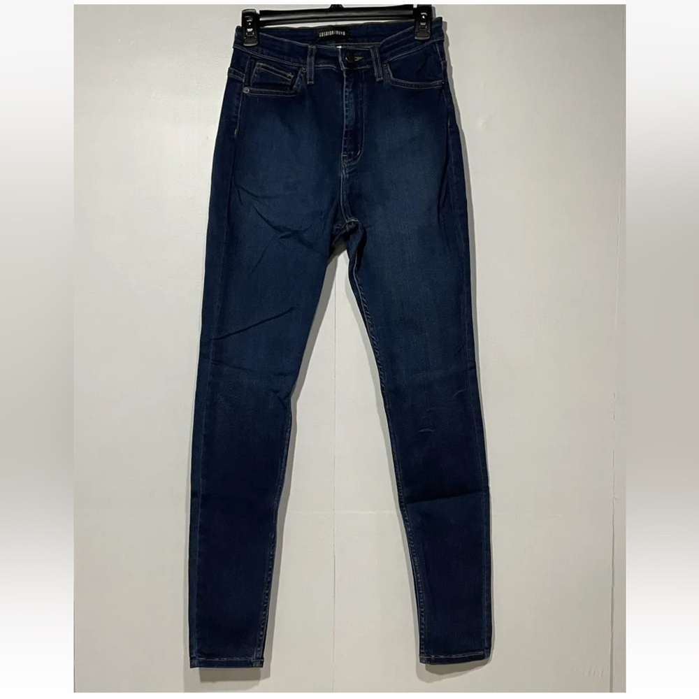 Fashion Nova Blue Skinny Jeans Womens 11 Stretch‎ Medium Wash 5 Pocket